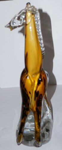 Heavy 6 lb Giraffe Hand Pressed Dynasty Vinci Paperweight 12 1/2" Tall Excellent - Picture 3 of 8