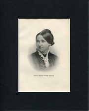 Lucy Ware Webb Hayes First Lady Original Engraving Book Photo Display
