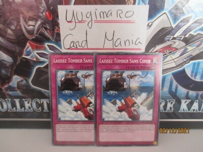 Yu-Gi-Oh! Lass fallen ohne Herz MP19-FR051 -VF/Commune- x2