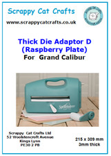Grand Calibur Thick Die Adapter Plate D (Raspberry) by Scrappy Cat Crafts