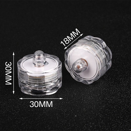 12pcs Submersible Waterproof Battery Operated LED Tea Lights Floralyte *BRIGHT* - Picture 8 of 51