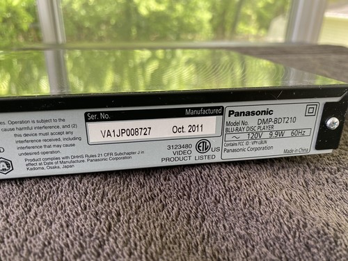 3D Panasonic DMP-BDT210 Smart Network 3D Blu-Ray Player WLAN mit Fernbedienung - Bild 9 von 10