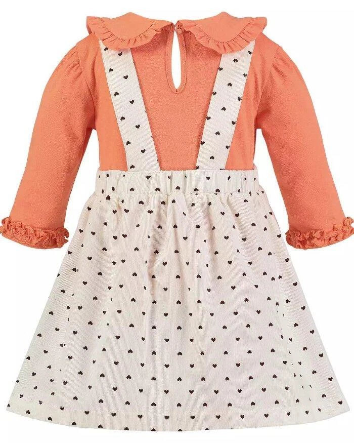 BLUEBERI BOULEVARD Toddler 4T Thanksgiving Turkey Applique' 2-Pc Jumper Set NWT - Изображение 2 из 3