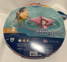 SwimWays Toddler Spring Float 2-4 Year Old Swim Step 2 First Paddle New PINK