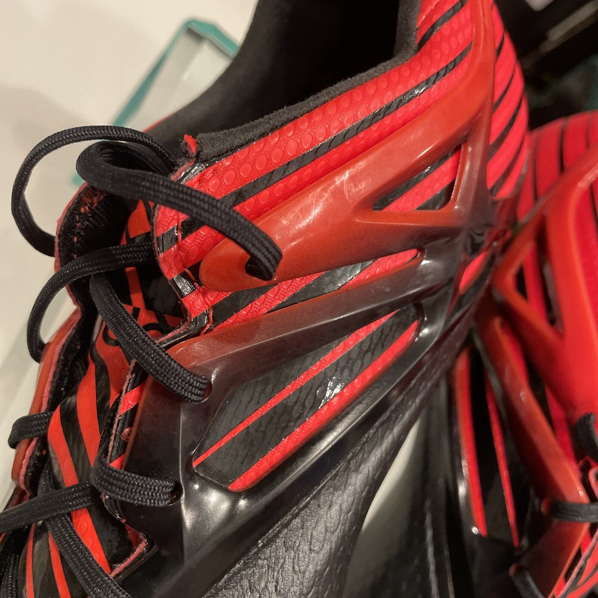 Adidas Messi 15.1 Men's Soccer Cleats Black Solar Green Solar RED