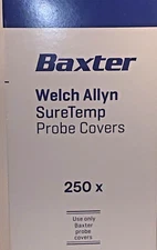 Welch Allyn/Baxter SureTemp Probe Covers, Dispenser Box of 250 #05031. 25x10