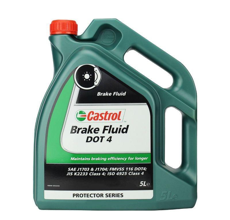 Liquide de frein DOT 4 Castrol haute performance thermique contre l'humidité en bidon 5L