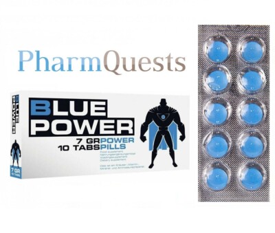 10 x Blaue Pillen Herbal   Blue Power für Männer   Selen L-Arginin Ginseng
