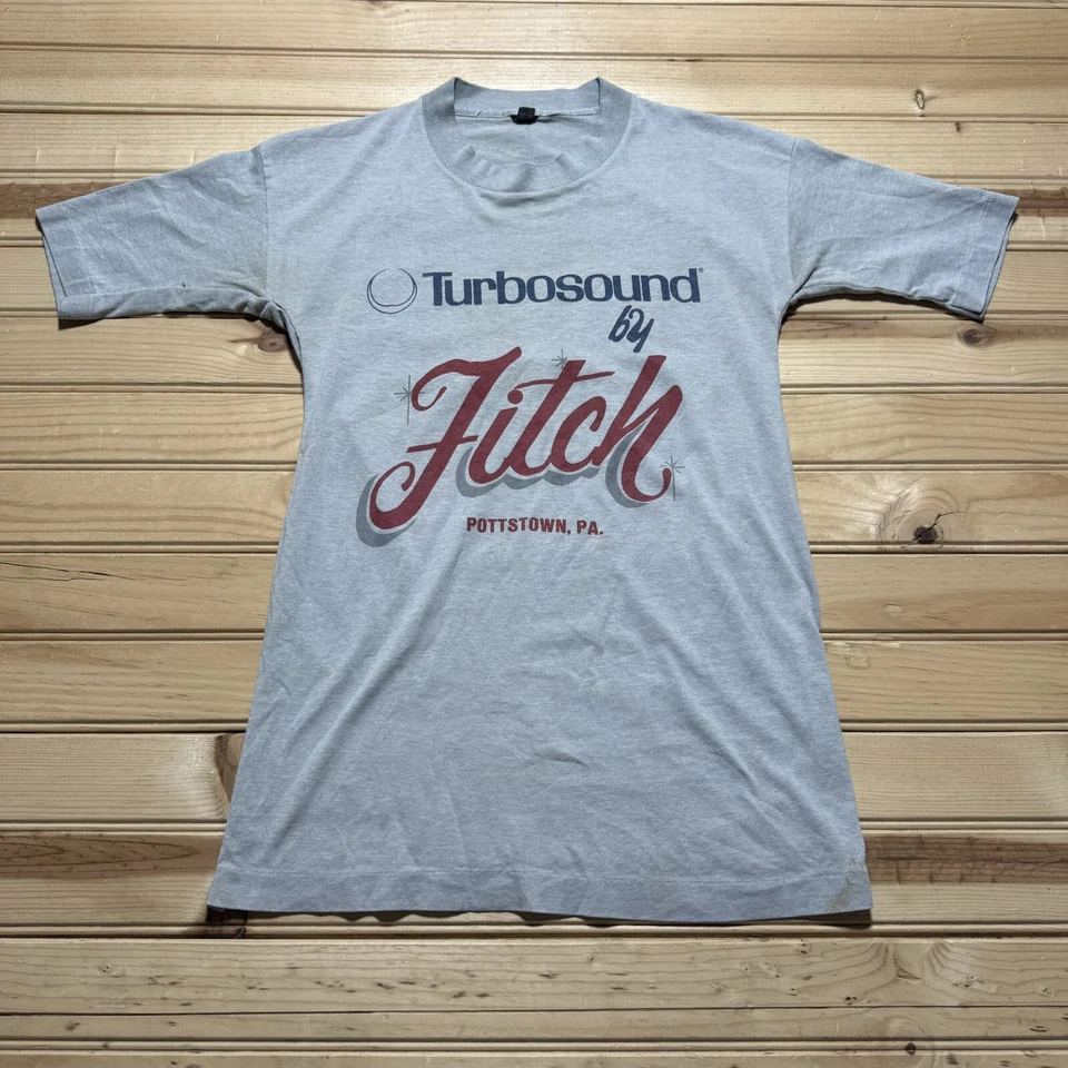 Camisa De Colección Años 80 Turbosound Turbo Sound Fitch Semi Barro Polvo Tour Gráfico Camión Foto 4 de 4