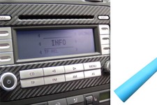 Blende Design Folie Auto Set Hellblau Matt Premium Innenraum Zierleisten Dekor