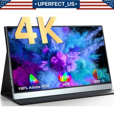 15.6" 2160P IPS Type C Portable 4K Screen HDR Monitor for Laptop Second Display