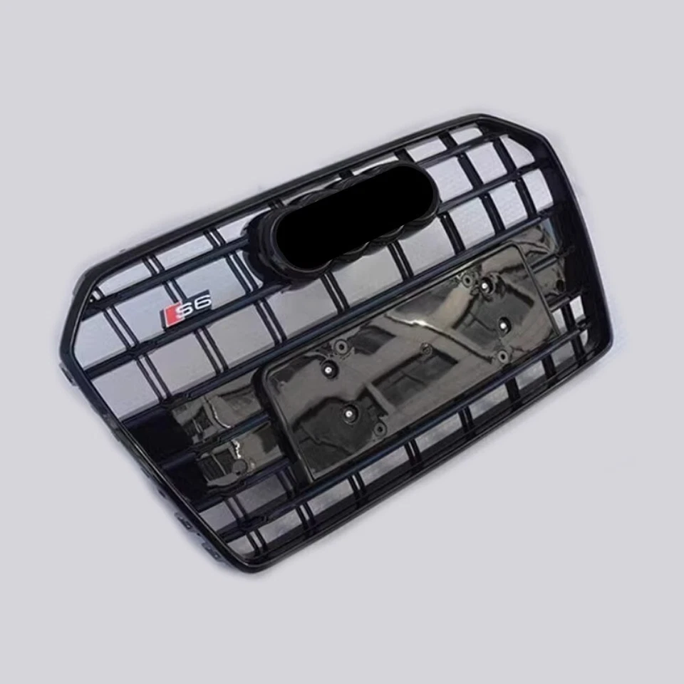 Front Grill For Audi A6 C7.5 S6 2016-18 Front Grille S6 Gloss Black Grill - Image 4 of 4
