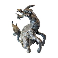 An 18th or earlier chinese bronze figure of Qylin