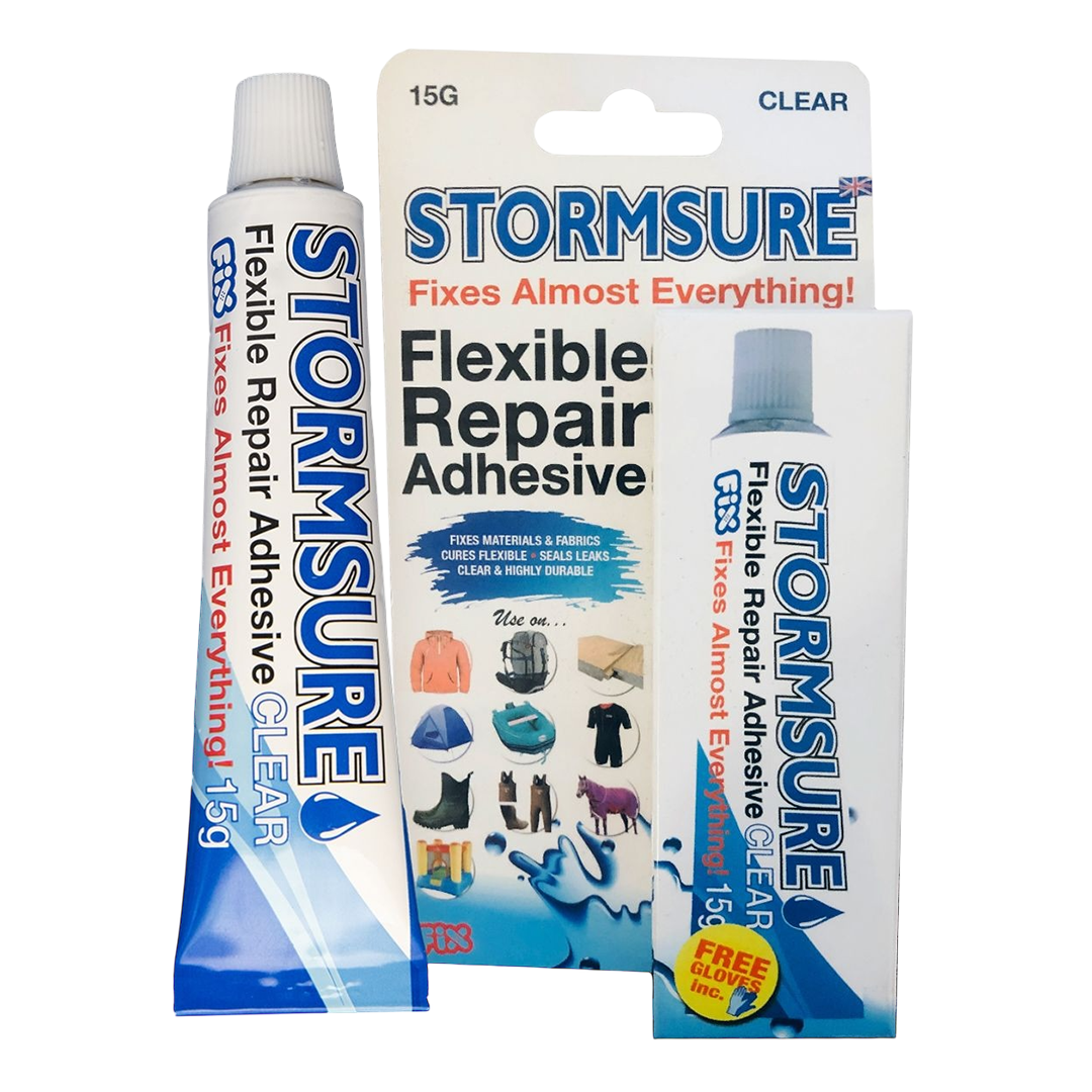 Stormsure Flexible Repair Adhesive 15g Fixes Rips and Holes Quick Tent Glue