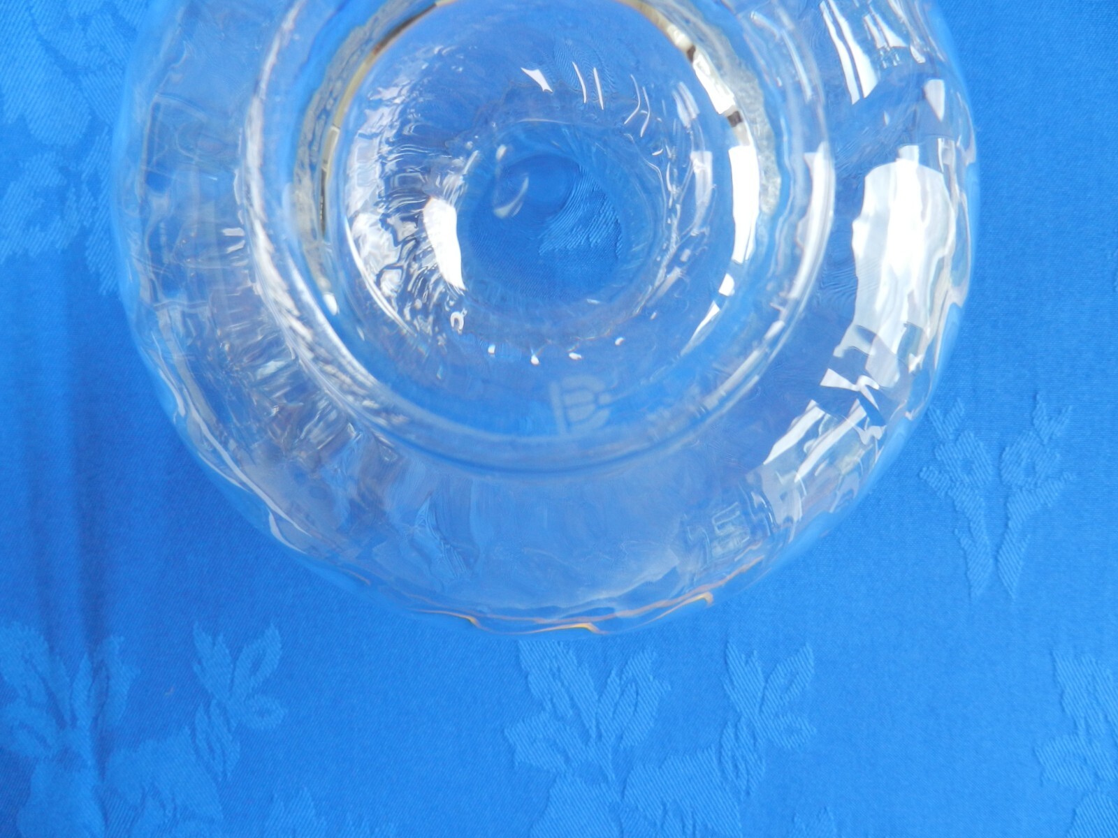 Vintage Dartington glass Etruscan Ripple vase eBay