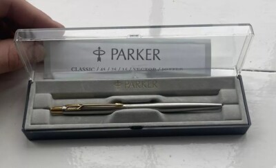 Parker Classic GT Jotter Edelstahl Goldrand Kugelschreiber