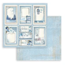 Stamperia Double-Sided Cardstock 12"X12"-Blue Land Cards