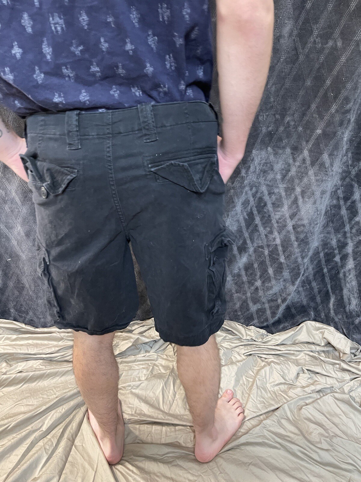 men’s size 34 black cargo shorts Gem