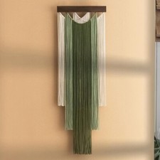 Large Green Orange Bohemian Wall Decoration Macrame Tapestry Xmas Gift 40x120cm