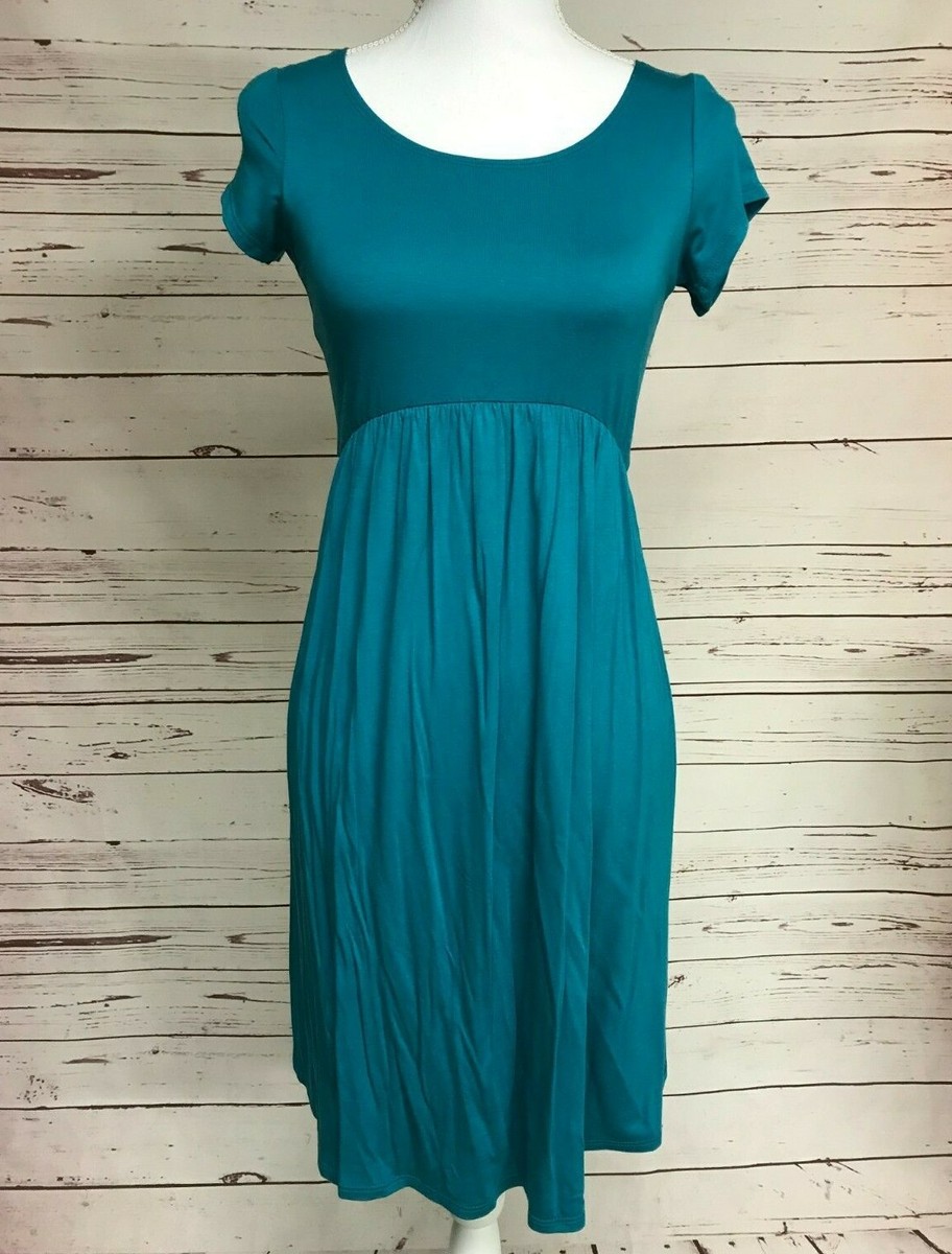 blue babydoll dress womens Blue Collared V Neck Babydoll Dress – SSYS main image 1