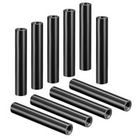 10 X Runder Abstandshalter Aus Aluminium, M3 X 65 Mm, Schwarz