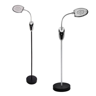 Cordless Battery Operated 16 Led Silver Black Reading Desk Lamp Light Cordless Battery Operated 16 Led Silver, Floor Standing Cordless Reading Led Lamp