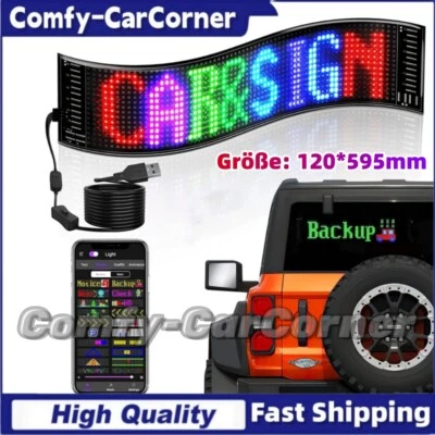 LED Schild Leuchte Display Laufschrift Leuchtreklame Programmierbar 120*595mm - Bild 1 von 4