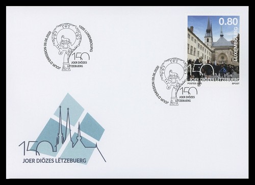 Luxembourg 2020 150 years Diocese of Luxembourg FDC