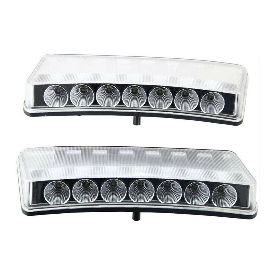 Clear Lens White Led Front Bumper Daytime Running Light For Nissan 350Z 03-05 2X - Imagem 2 de 4