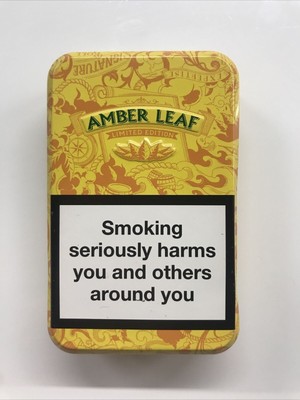 amber leaf tobacco tin limited edition Amber Leaf Limited Edition Original Style Tobacco Tin 'Smoking Brand New
