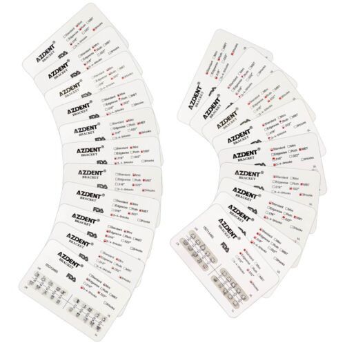 AZDENT Dental Ortodoncia Brackets Mini Estándar Roth MBT 022/018 Ganchos 3/345 EE. UU. - Imagen 10 de 11