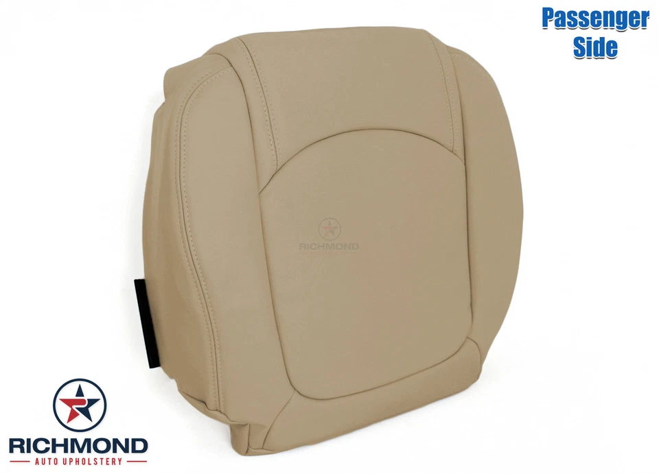 Saturn Outlook XR XE 2007-2010 - Cubierta de asiento de cuero inferior lateral del pasajero tostado Foto 2 de 4