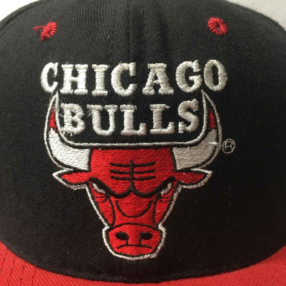 Vintage Chicago Bulls Starter All over Logo Snapback Hat Cap Jordan 7 1/2  NBA