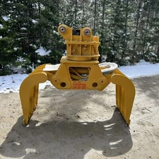 Excavator Rotating Grapple for 5-9 Ton Weight Classes - 50MM Pin Size Bracket