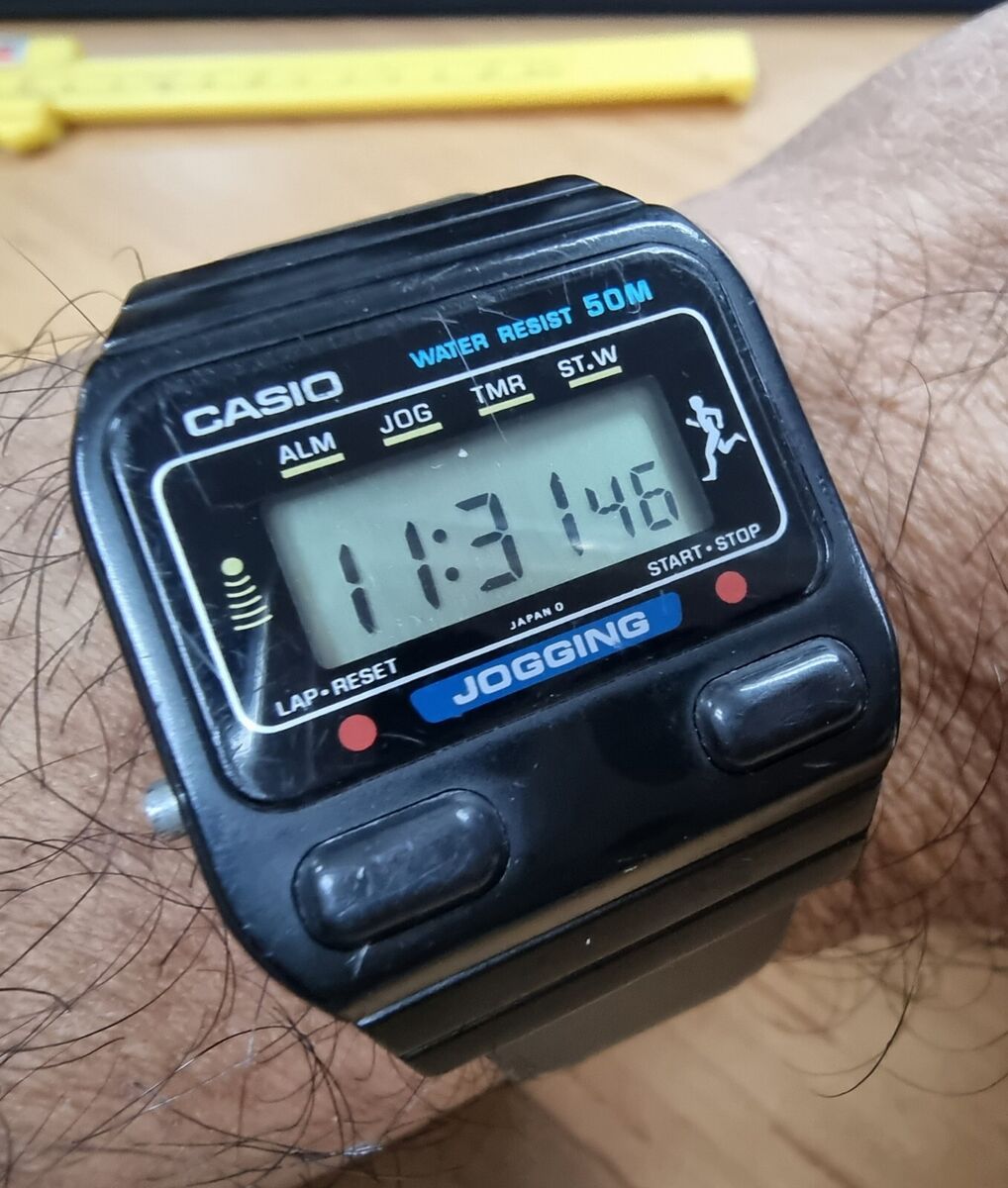 Rare 1986 CASIO Jogging J-31W (179) Japan Jogging Watch | eBay Rare 1986 CASIO Jogging J-31W (179) Japan Jogging Watch | eBay
