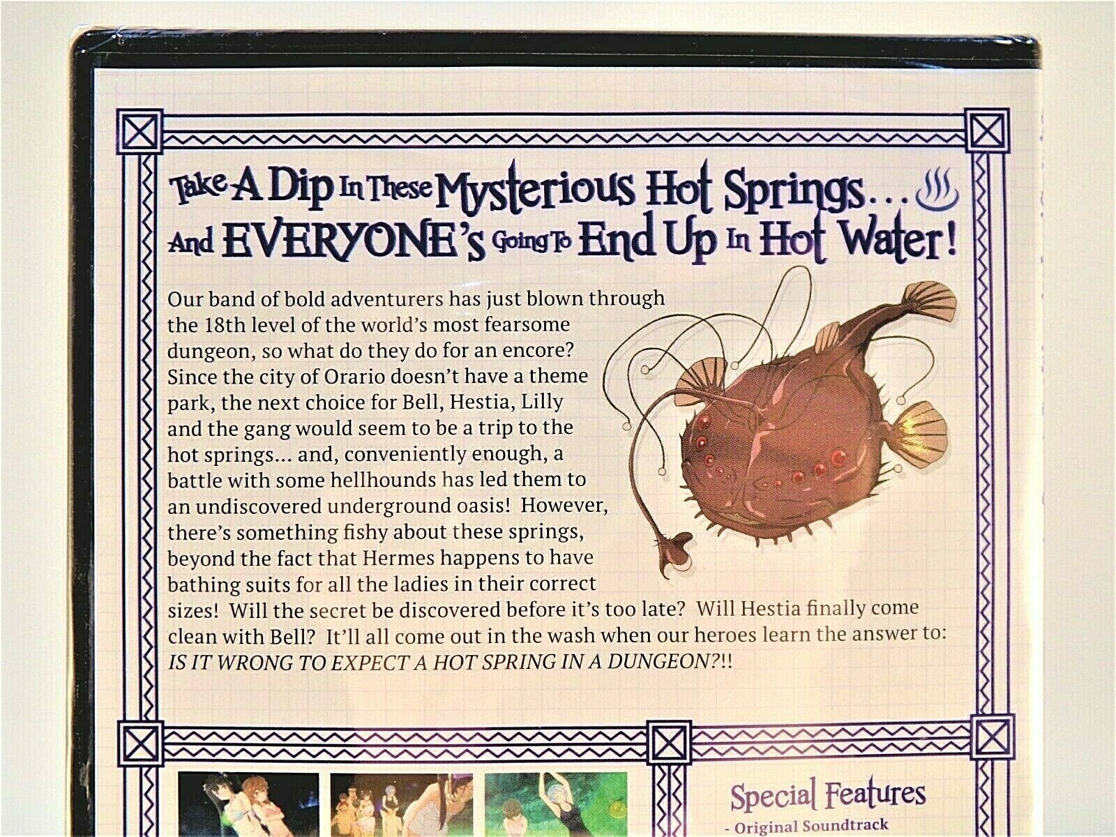 Is It Wrong To Expect A Hot Spring In A Dungeon OVA DVD + 2 Soundtrack