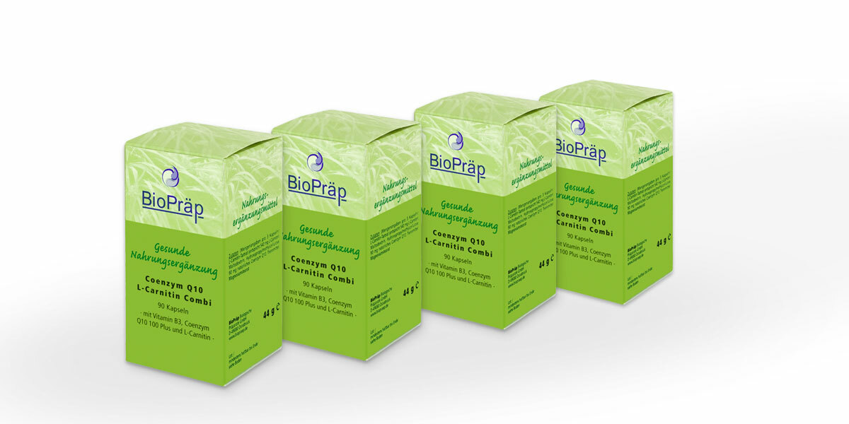 Sparpack -20%: Coenzima Q10 plus L-Carnitina Combi, 4 x 90 cápsulas