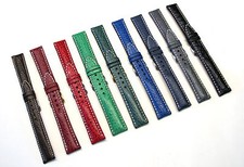 ECHT HAIFISCH Uhrenarmband gepolstert mit Kontrastnaht 16/18/20/22mm - SHARK