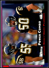 1993 Pro Set Power #3 Junior Seau & Gary Plummer - Combo HOF FREE SHIPPING!