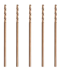 1/8"X6" HSS Cobalt Drill Bit Set Aircraft Extension Long Deep Hole Drill-5Pcs