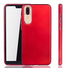Huawei P20 Case Mobile Cover Protection Bag Bumper Shell Red