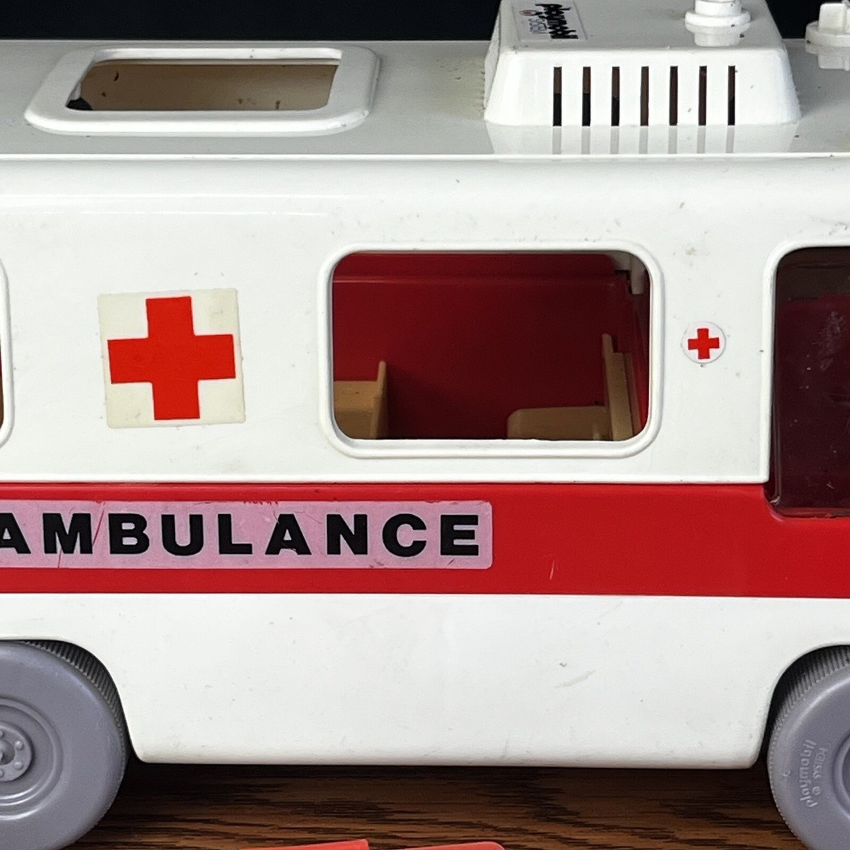 Ambulance Vintage Playmobil Geobra N°3254 (1977) Avec Accessoires