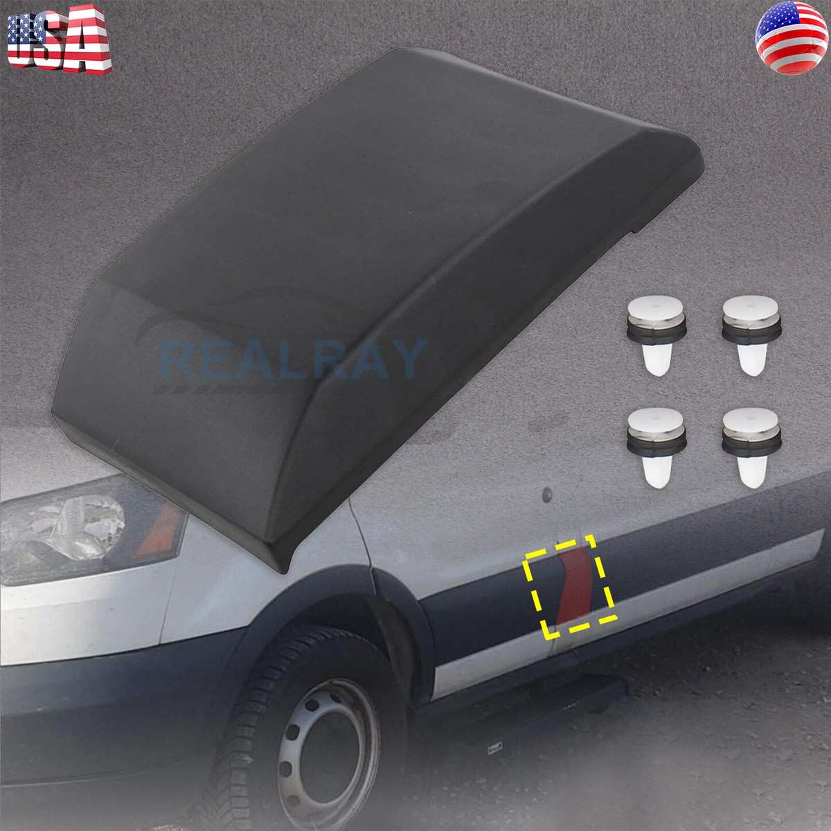 Moulding Trim Black Left Side Exterior Pillar Cladding Under Fuel Door ...
