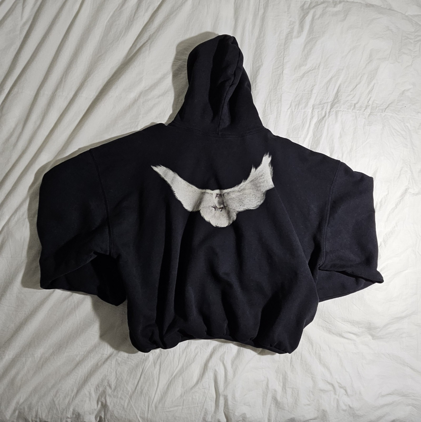 Yeezy Gap Engineered by Balenciaga Washed Black Dove Hoodie Sz Xs FROM LAA