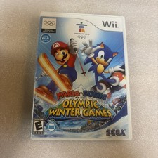 Nintendo Wii - Mario & Sonic Olympic Winter Games  SEGA Tested With Manual