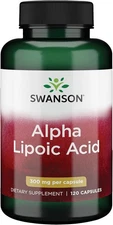 Swanson Alpha Lipoic Acid Health Supplement 300 mg 120 Capsules 