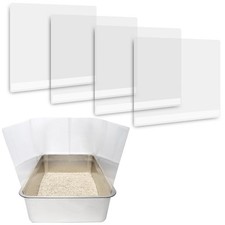 4Pcs Cat Litter Box Pee Shields,Transparent Easy Clean Litter Box Splash Guar...