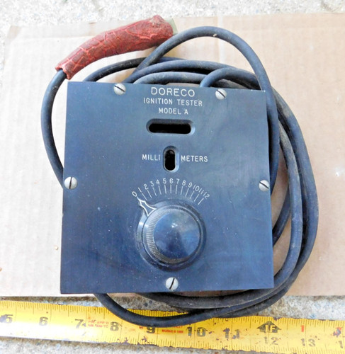 VINTAGE DORECO MODEL A IGNITION TESTER  AUTOMOTIVE TOOL AUTOMOBILIA