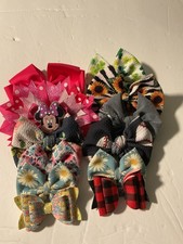 Little Girls Handmade Bows Lot of 12 Very Cute Various Sizes