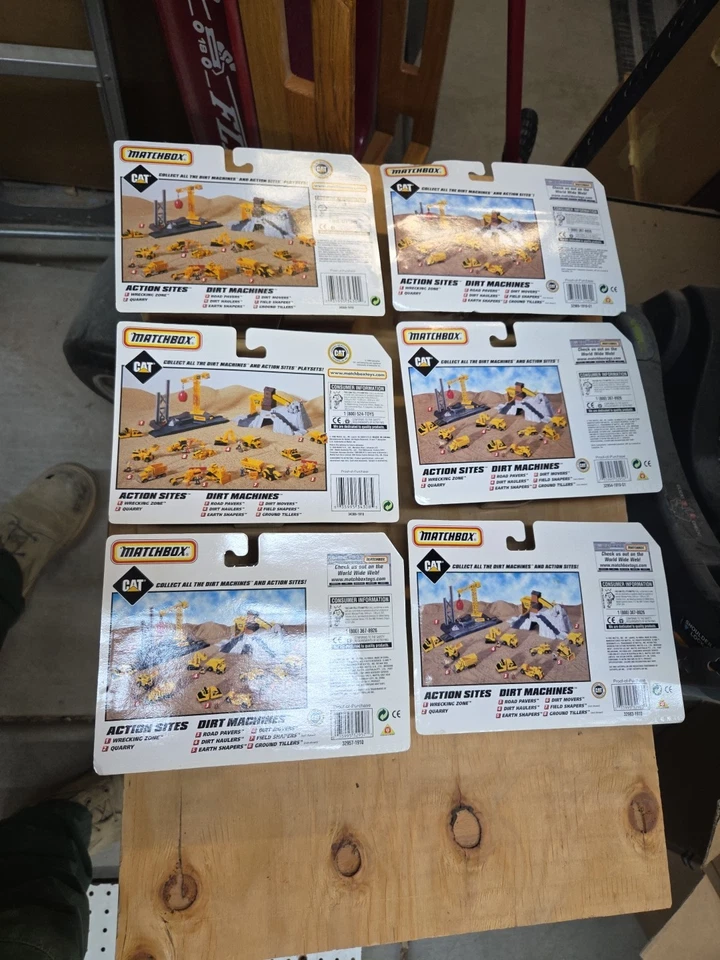 Matchbox Dirt Machines 1997 Shapers Movers Haulers Tillers Pavers Lot Of 6 New - Image 2 of 4